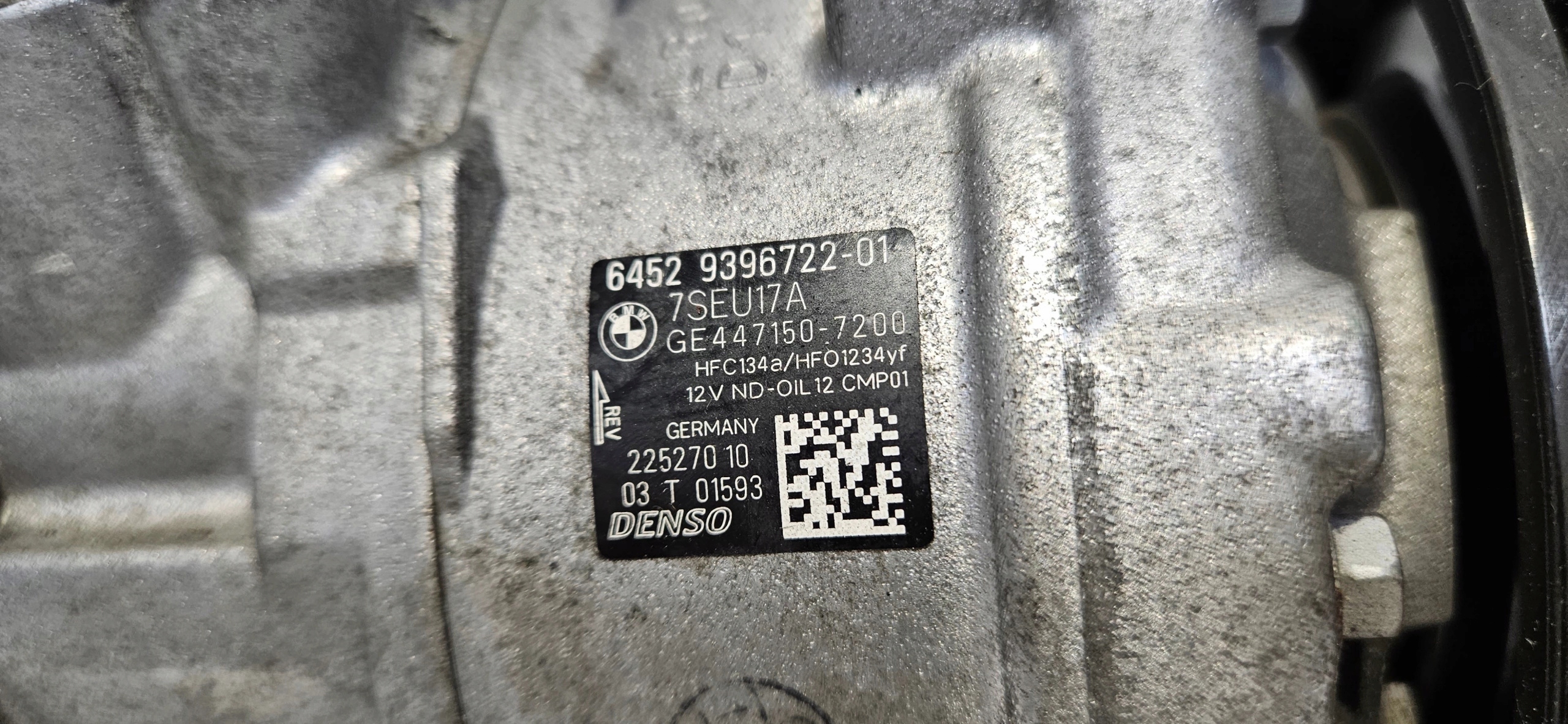 kompresor klimatizaci BMW OE 9396722-01