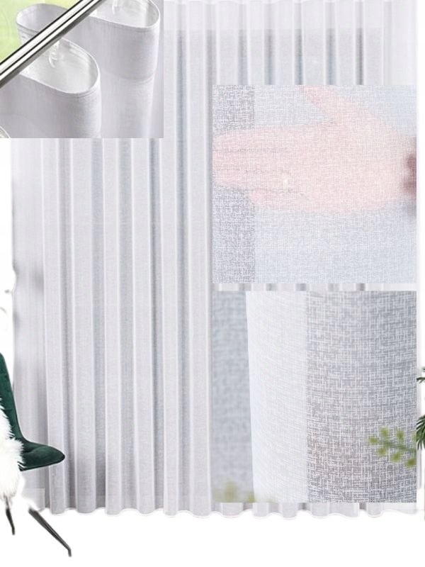 Záclony Voál Francouzská Záclona Bílá Na Tašce Wave Pro Vlny Š290x210