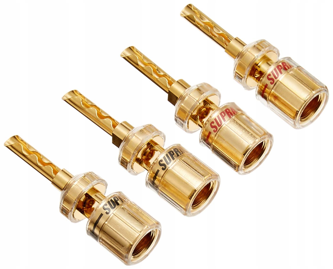 Wtyk bananowy Supra CombiCon Banana 4szt 1kpl