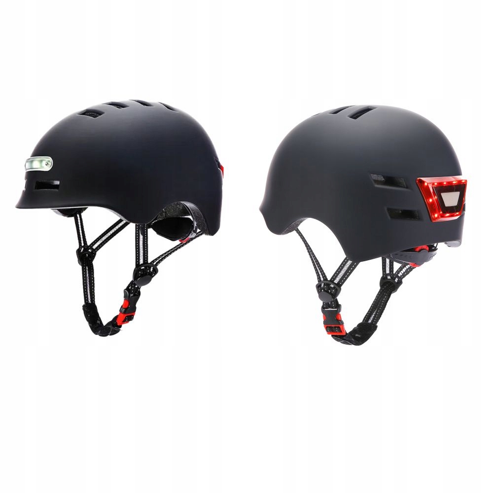 KASK OCHRONNY NA ROWER HULAJNOGĘ ROLKI 58-61cm LED Kod producenta EH001