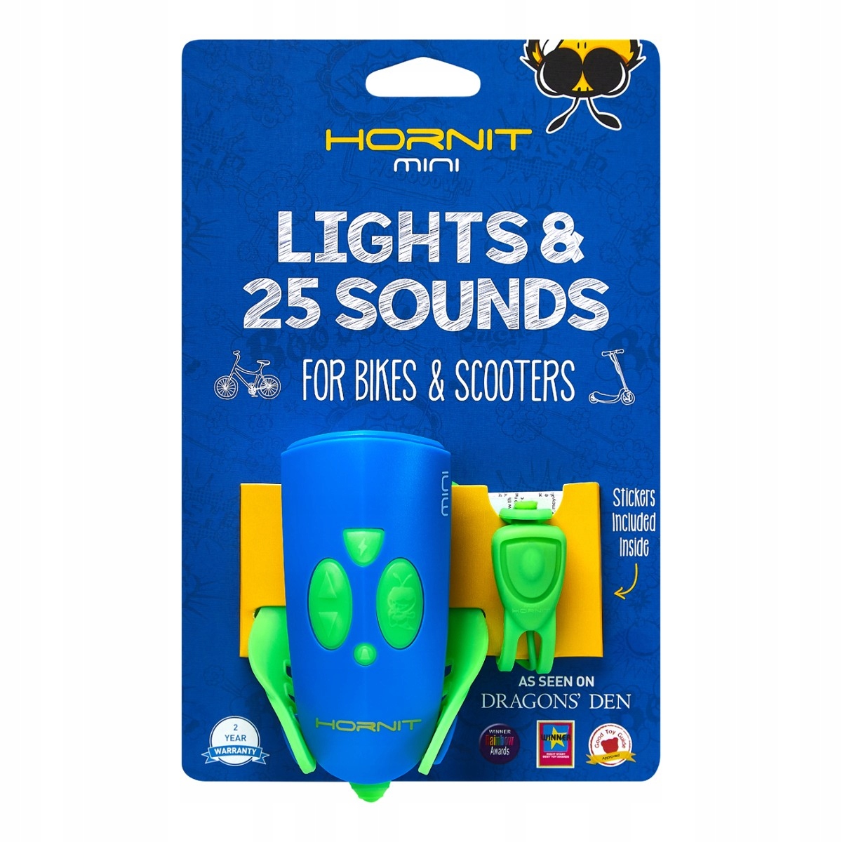 Mini Hornit New lampka dzwonek - Green Blue Kolor dominujący odcienie niebieskiego