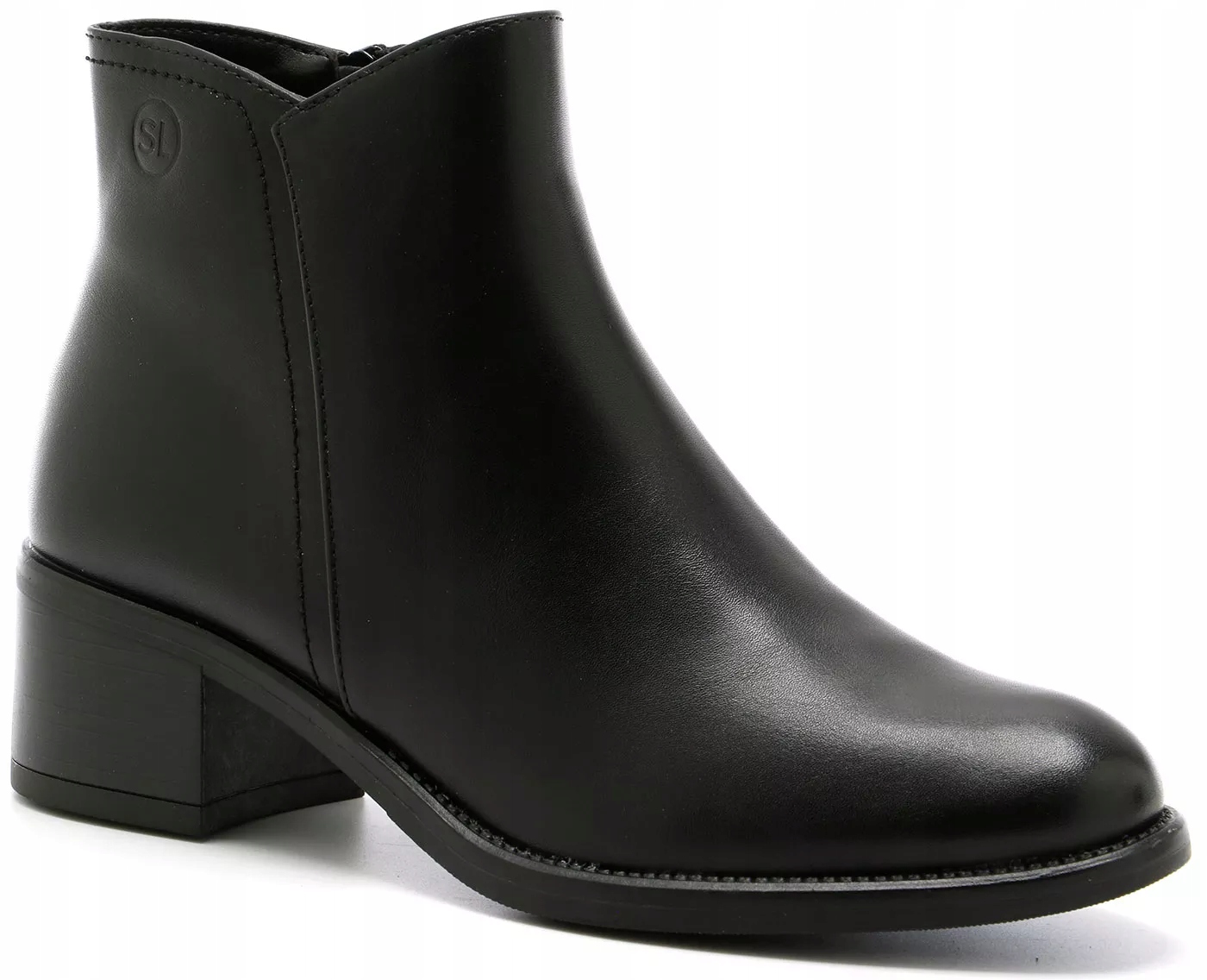 Dámské Kotníkové Boty Na Podpatku Sergio Leone BT25244 Zateplené Eko-kožené 38