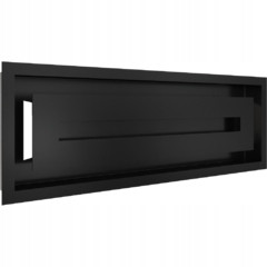 Větrací krbová mřížka Wind 17x49 černá