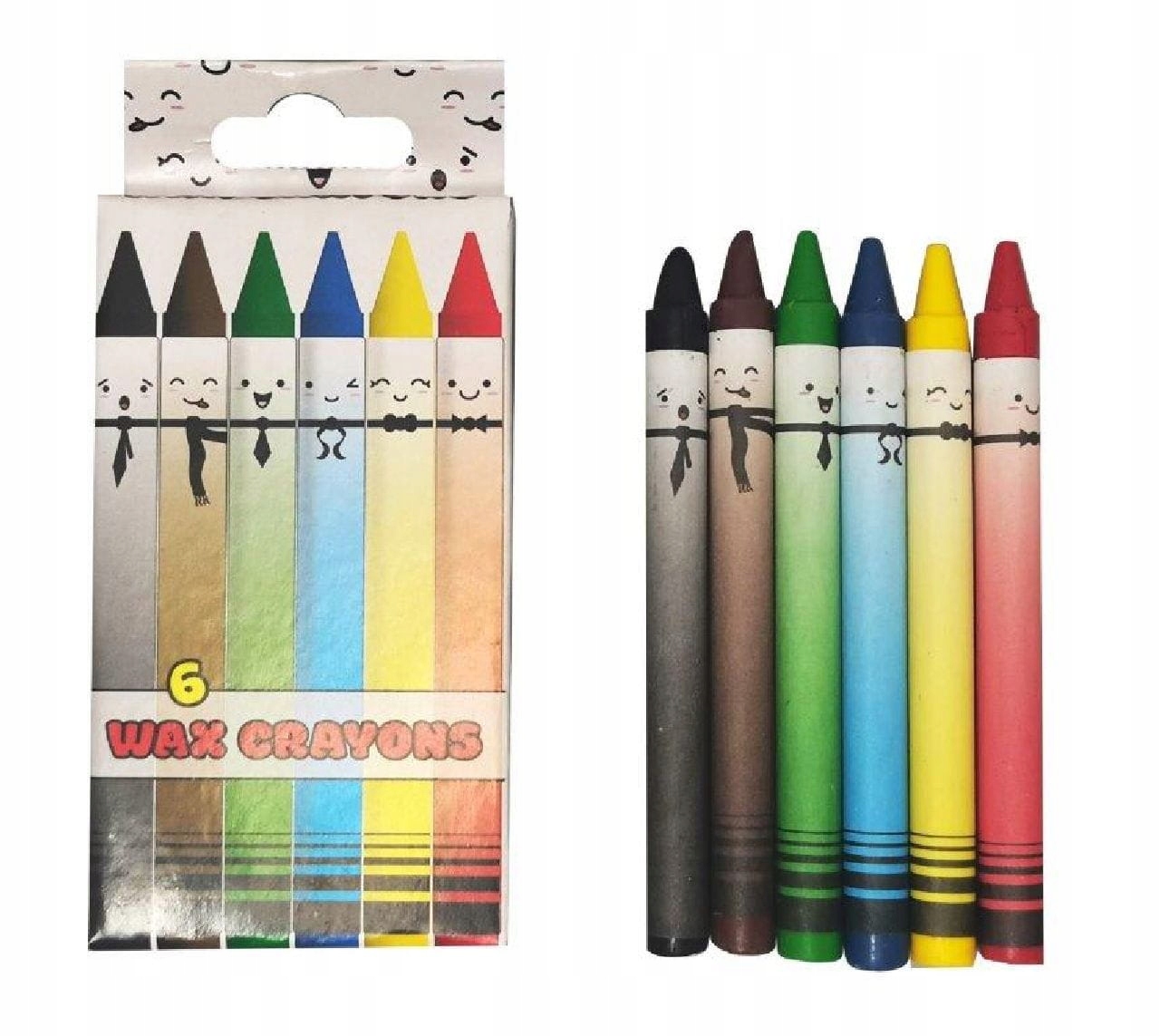 

Kredki woskowe Świecowe 6 sztuk Zestaw dla dzieci