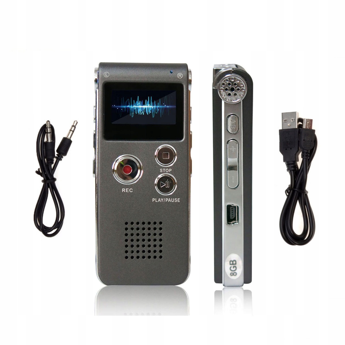 

Cyfrowy Dyktafon Detekcja 8GB 500H MP3 Podsłuch