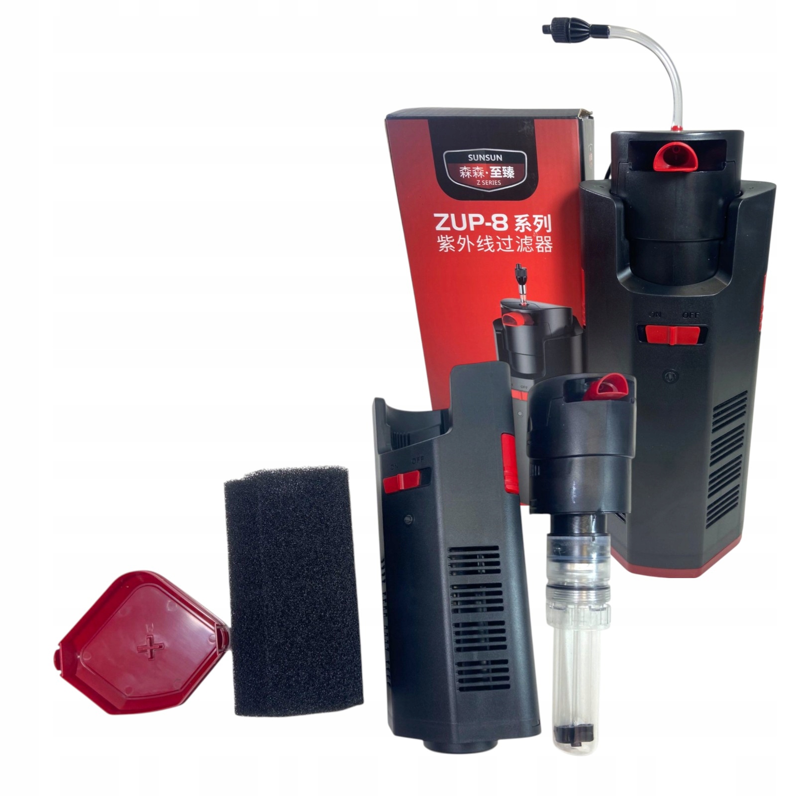 Innowacyjny filtr wewnętrzny konstrukcja narożna z Lampą Uv-c 7W 700l/h