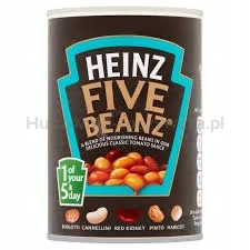 Heinz Five Beanz 5 druhů fazolí v rajčatové omáčce 415 g