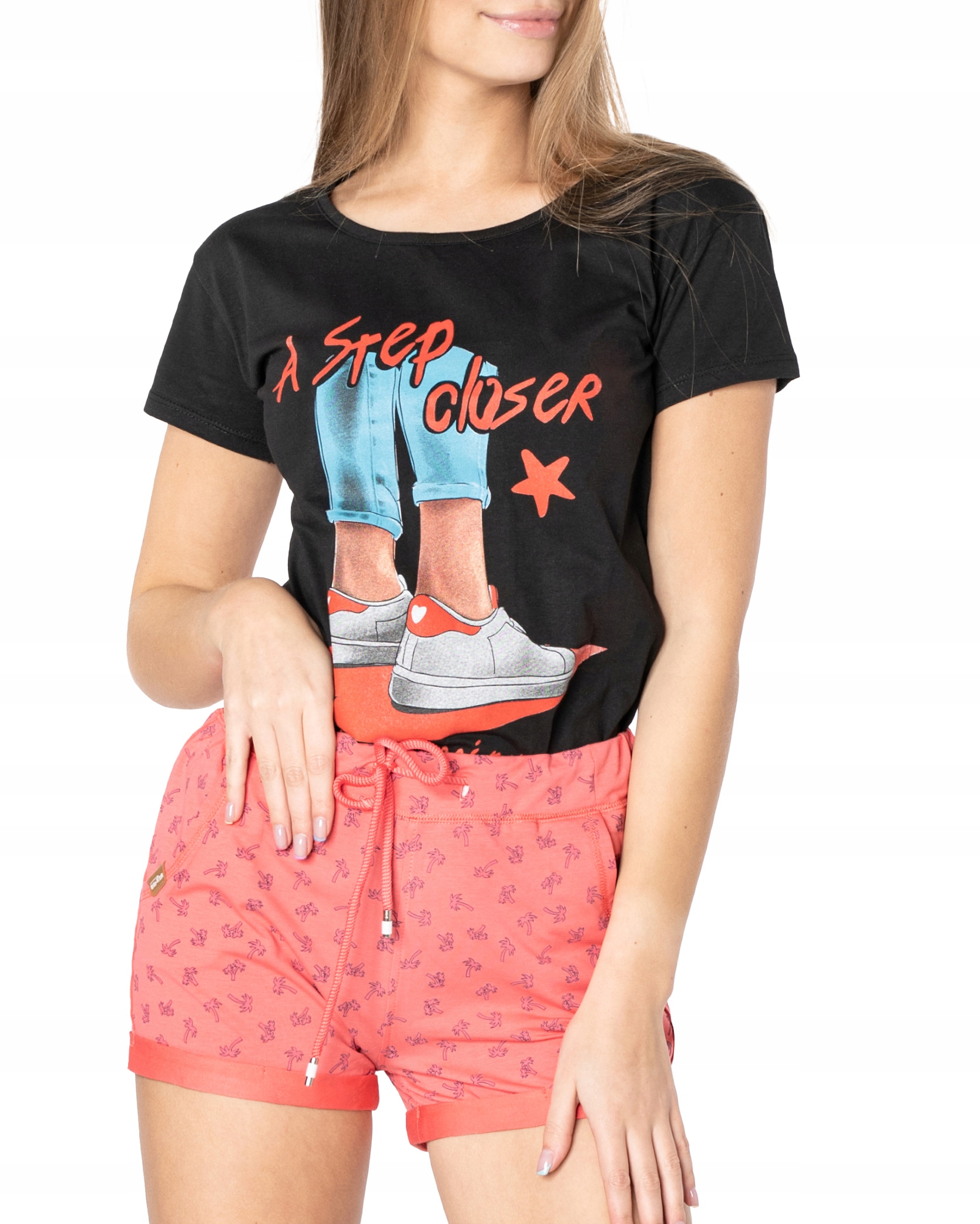 

Krótkie Spodenki Szorty Damskie na Lato 46596-1 XL