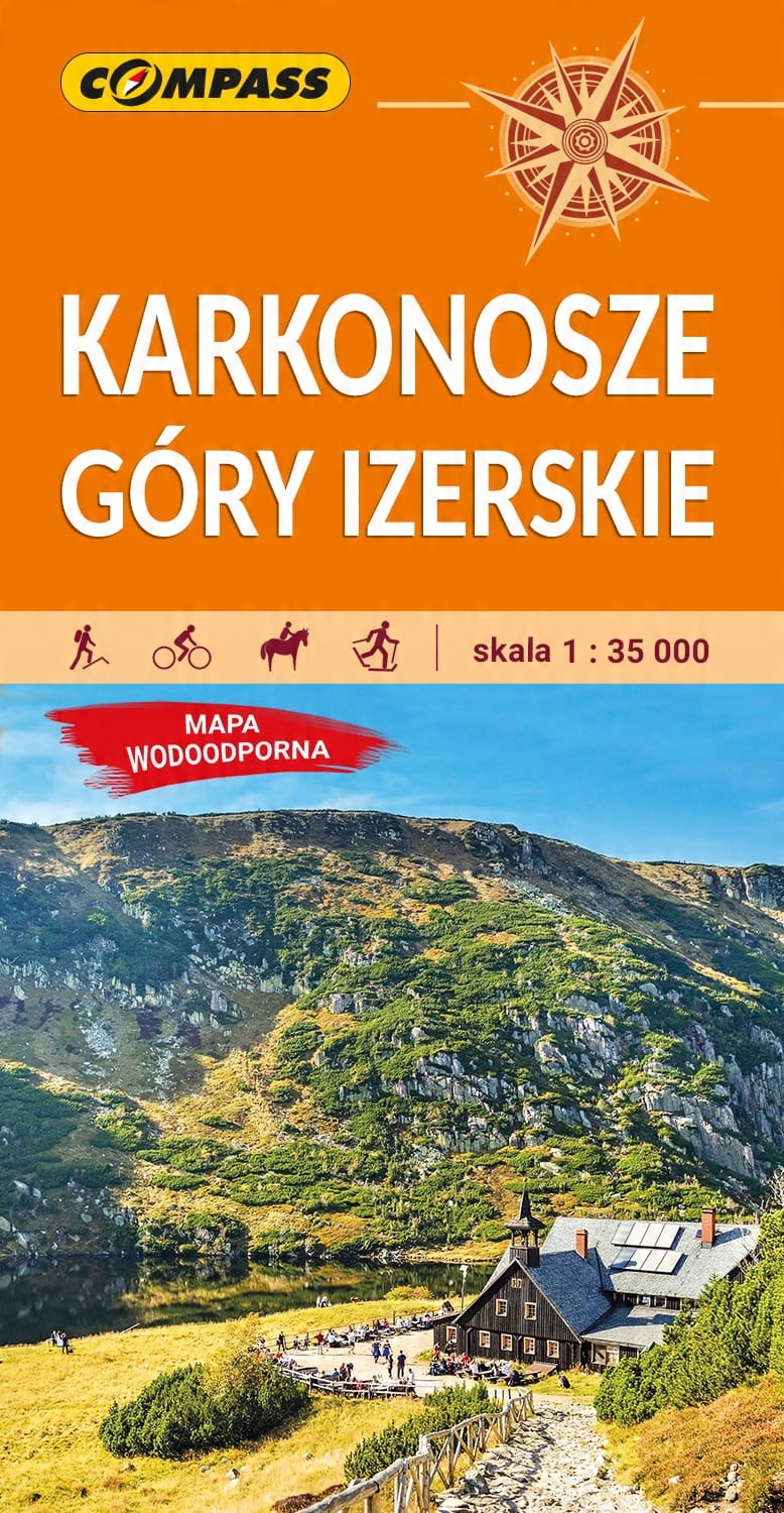 

Mapa turys. Karkonosze, Góry Izerskie 1:35 000
