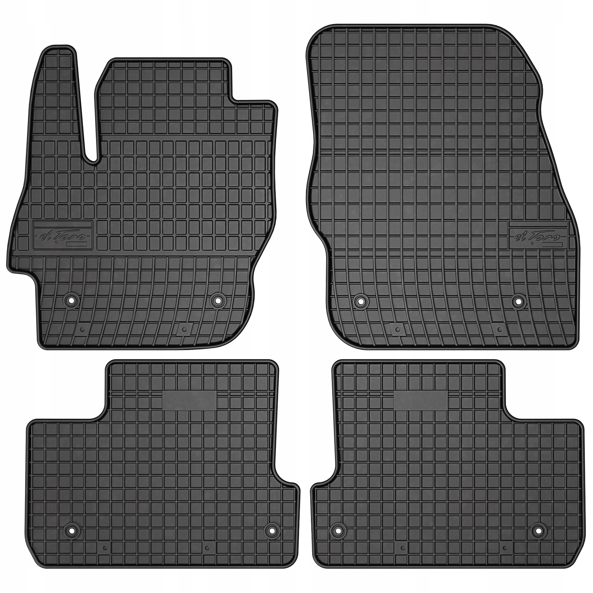 Dywaniki gumowe czarne Mazda 3 II 2008-2013