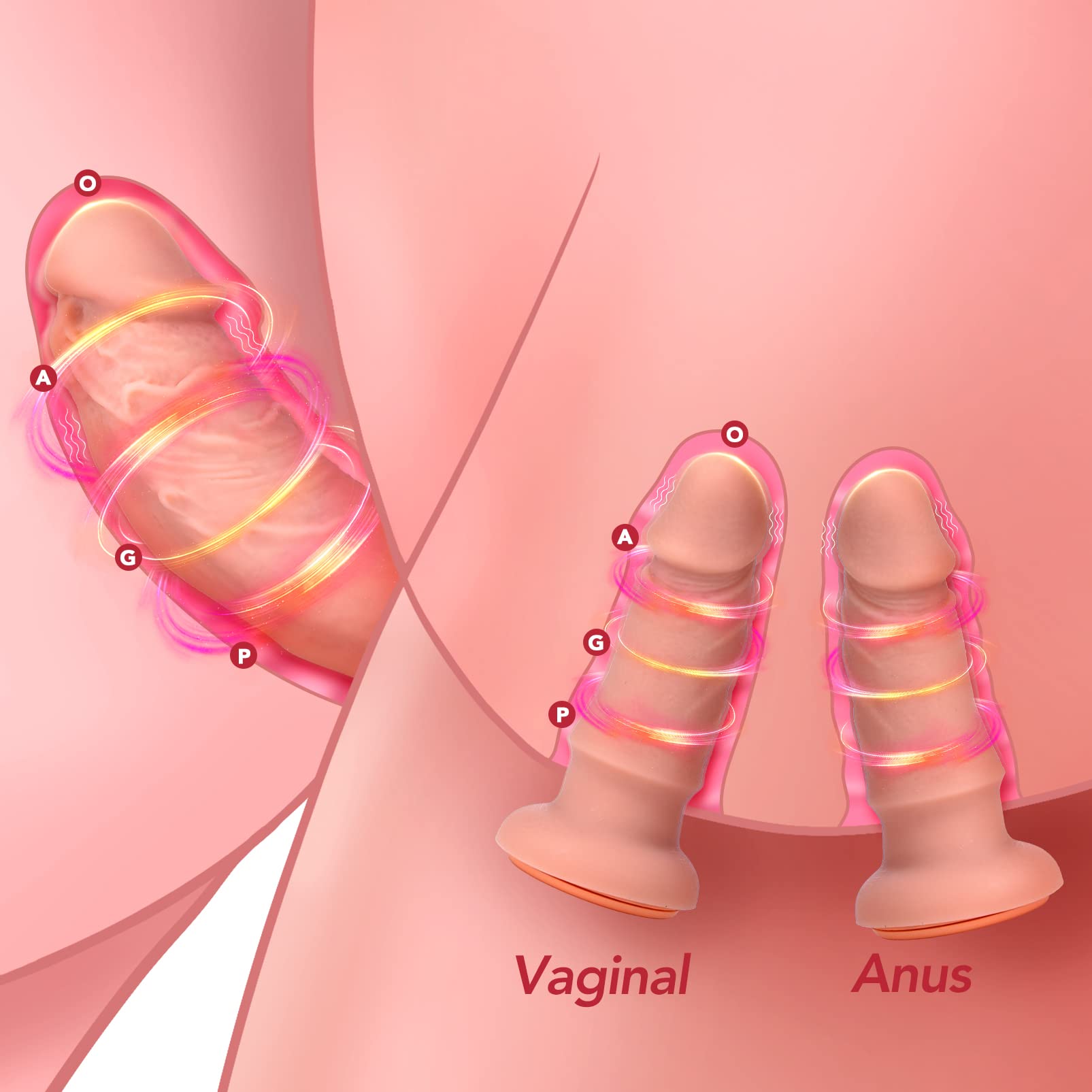UTIMI Zestaw Strapon z 3 Dildo Silikonowymi Regulowanym Paskiem Dla Par — miniatura 2