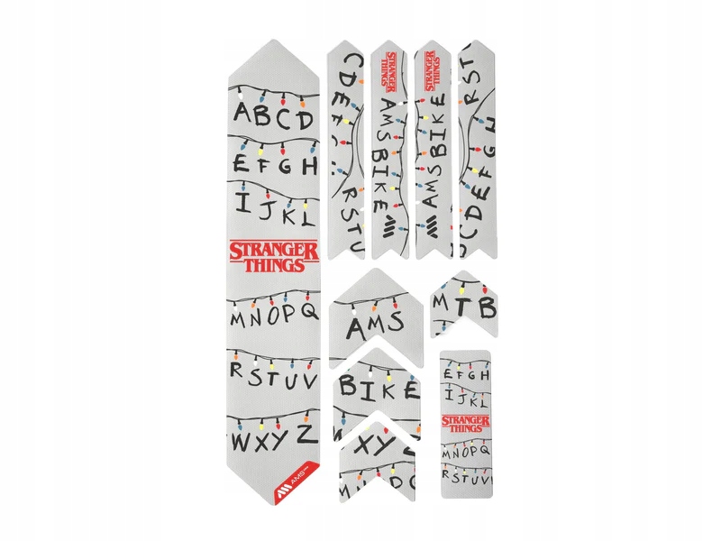 Naklejki na rower Ochrona Ramy Rowerowej Mtb Ams Stranger Things Lights