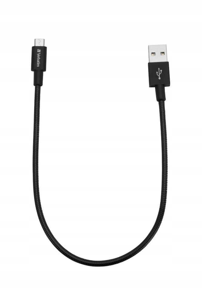 Kabel USB - USB micro 0,3m Verbatim 48866 oplot czarny Producent Verbatim