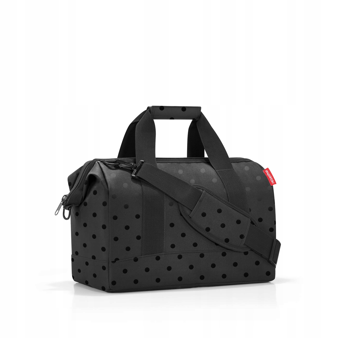 Torba Allrounder M, glossy dots black, Reisenthel