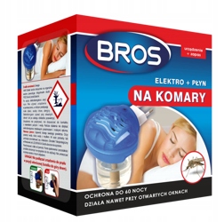 

urządzenie+płyn na komary Bros 40ML 60nocy elektro