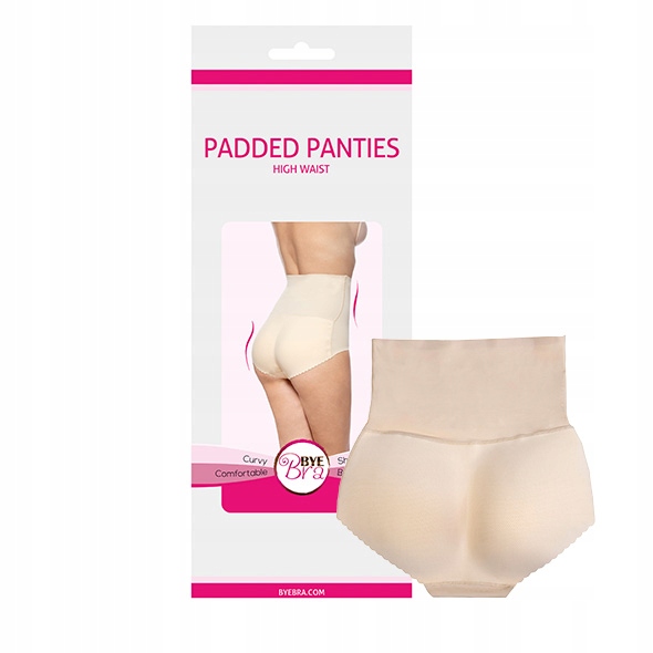 

Bye Bra Padded Panties High Waist M Akcesoria Biel