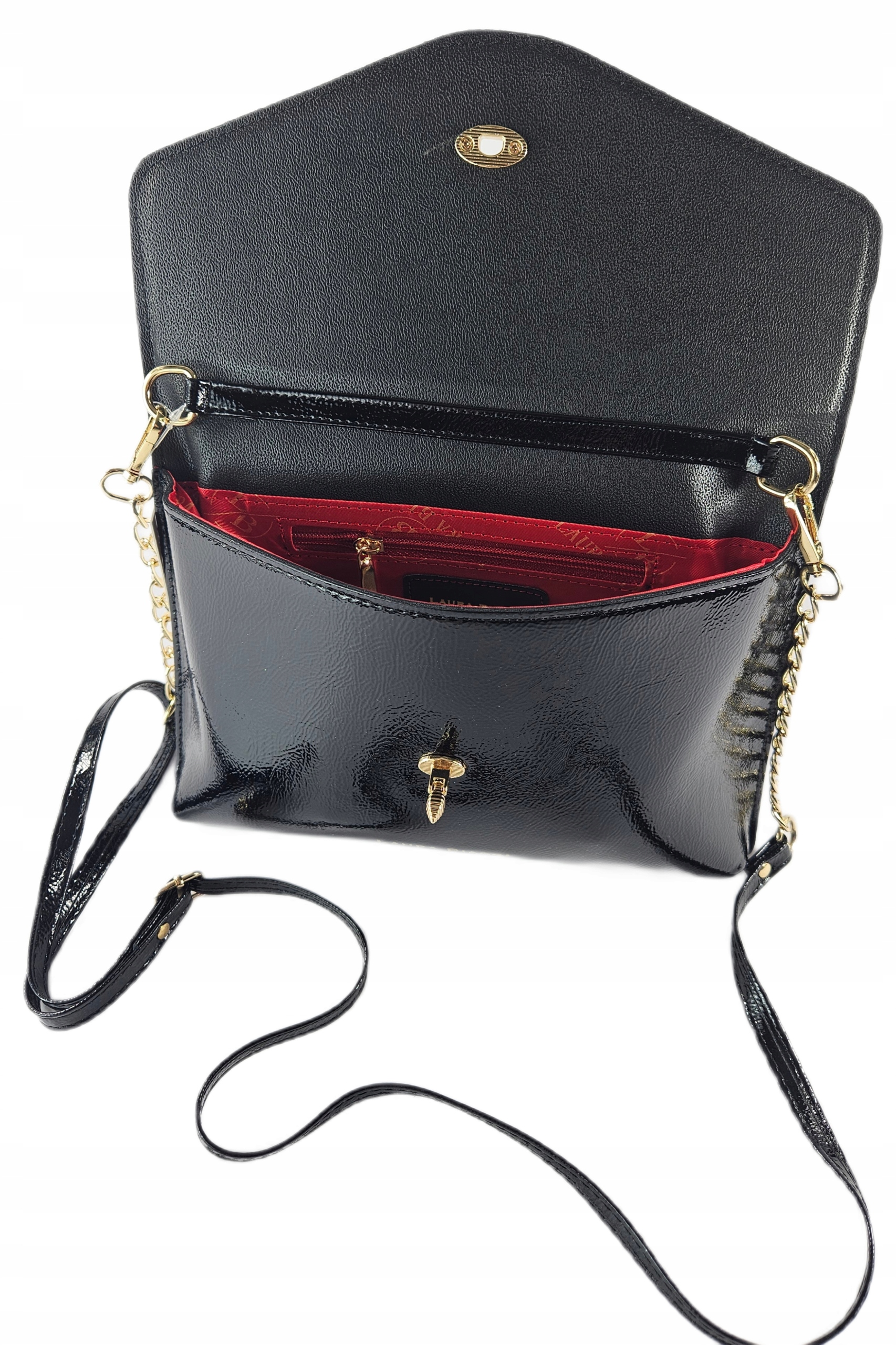 ELEGANCKA TOREBKA KOPERTÓWKA WIZYTOWA LAURA BIAGGI Materiał dominujący skóra ekologiczna