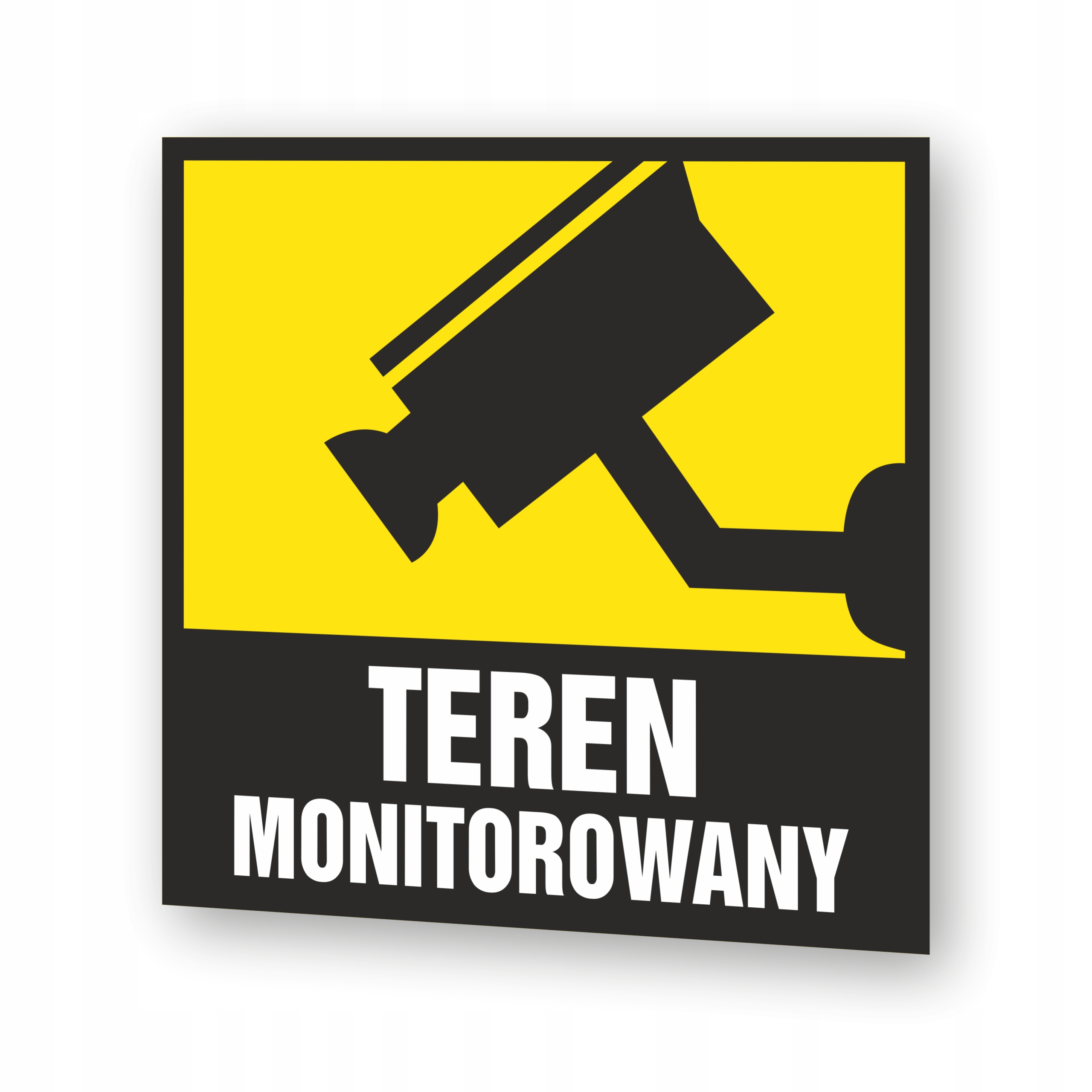 Tabliczka Kamera Teren Monitorowany 10x10 PCV 1