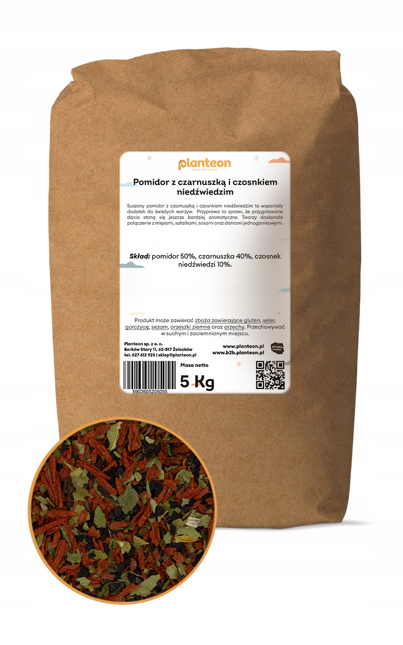 Sušené Rajče s černuchou a medvědím česnekem 5 kg bez chemie