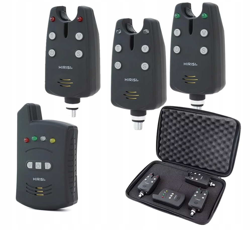 Bezprzewodowy Sygnalizator Brań Hirisi zestaw 3+1 etui