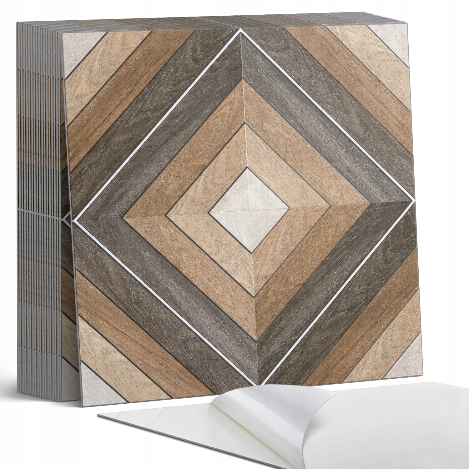 Vinylové obklady na zeď Stylové kosočtverce v geometrickém tvaru 20 x 20 x 20 cm