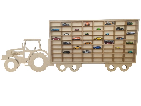

półka hot Wheels Traktor samochodziki autka Grawer