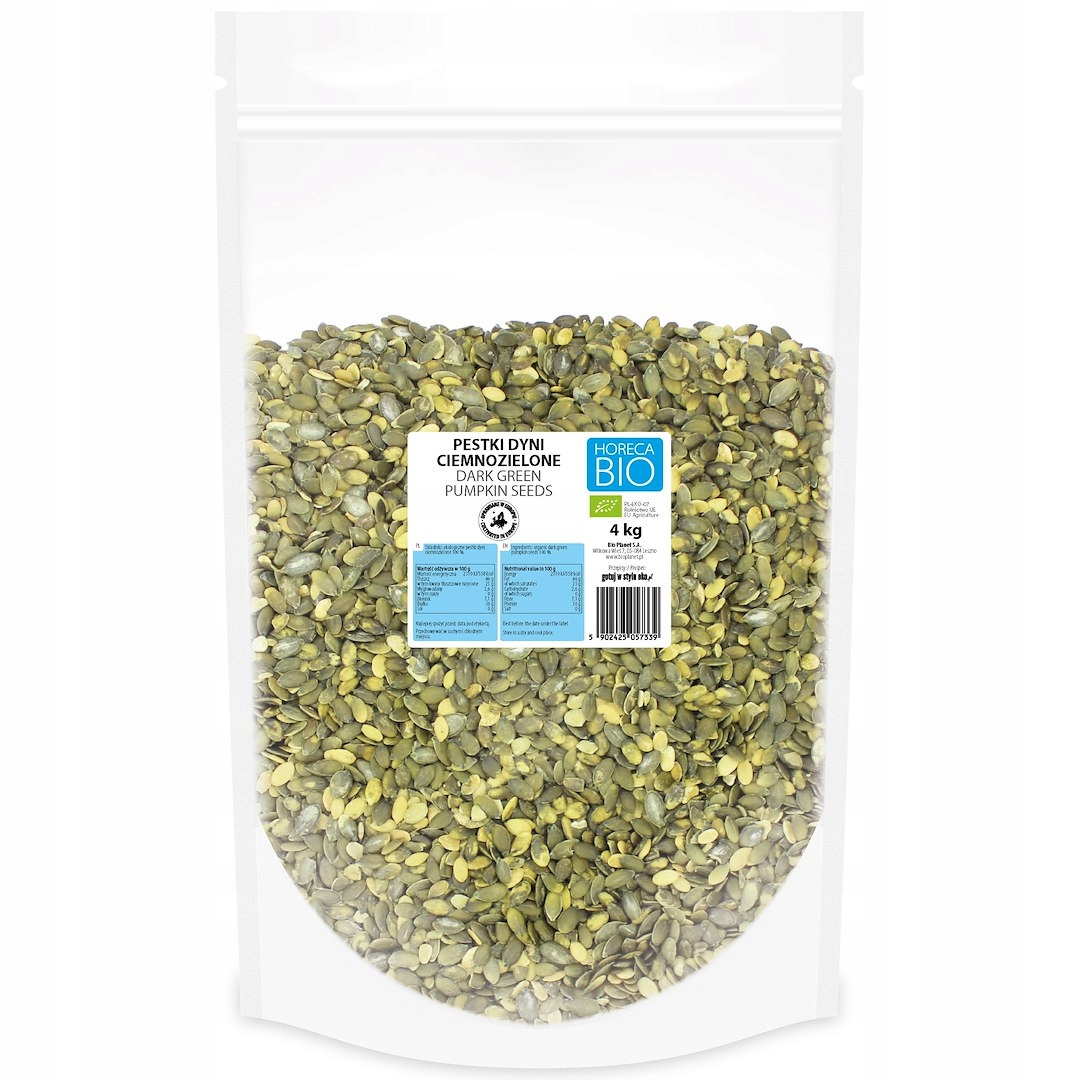 Levně Dýňová semínka tmavě zelená evropská 4 kg Horeca (eko)
