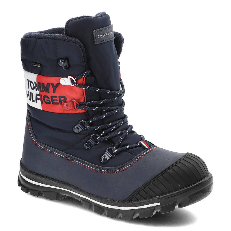 Modré sněhule Tommy Hilfiger Módní boty