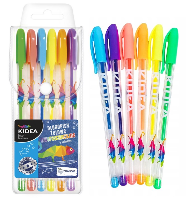 

Kidea Długopisy Żelowe fluorescencyjne