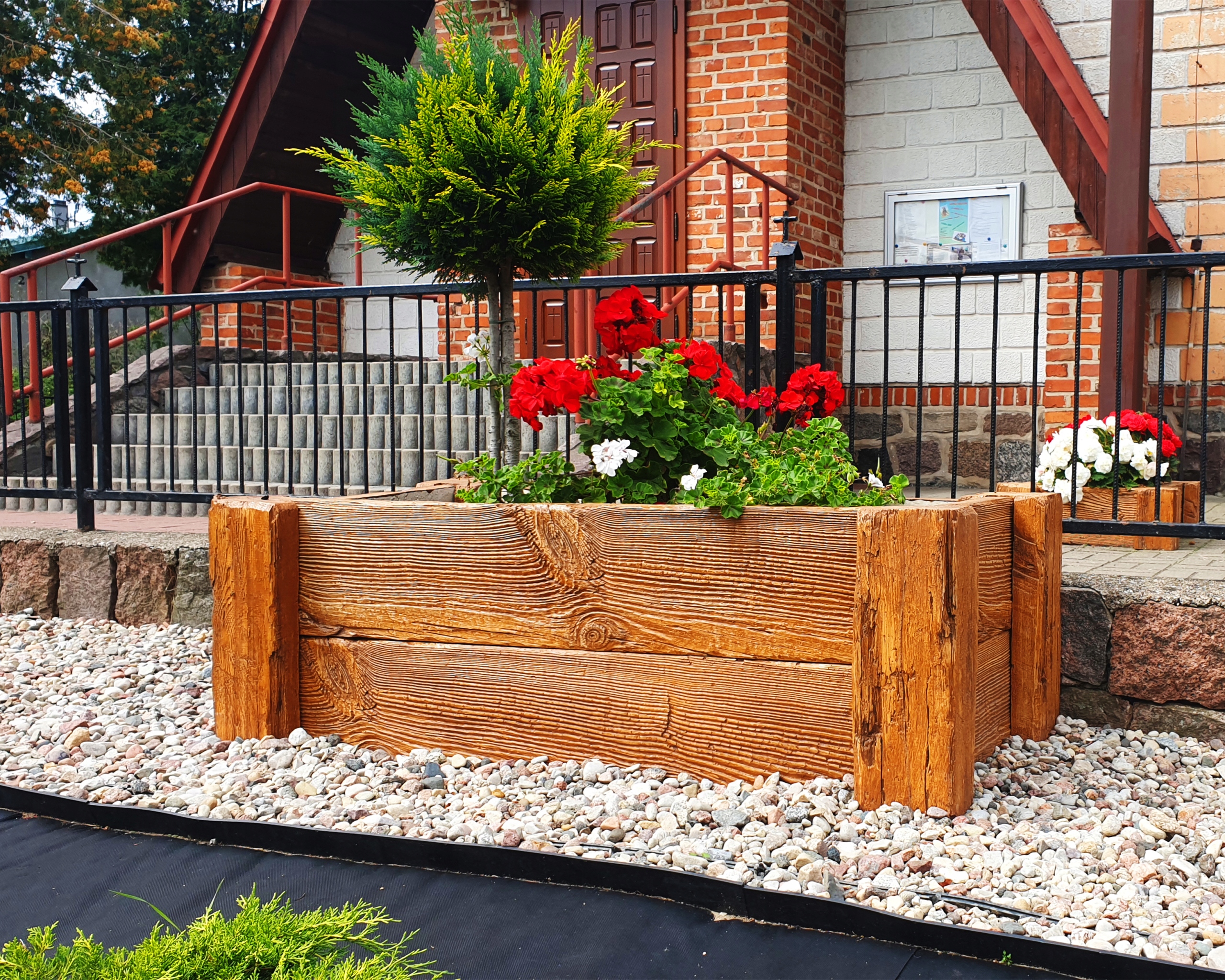 Donica Warzywnik BETONOWA IMITACJA DREWNA Betonowe Deski nr 9B Materiał wykonania inny