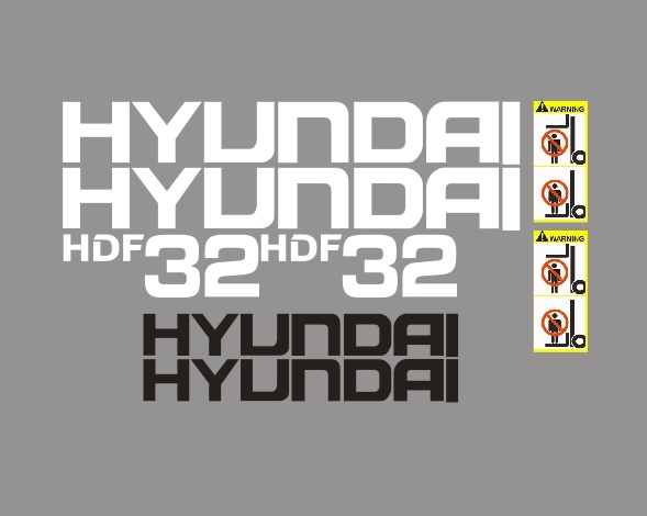 Samolepky s nálepkou Hyundai Hdf 32