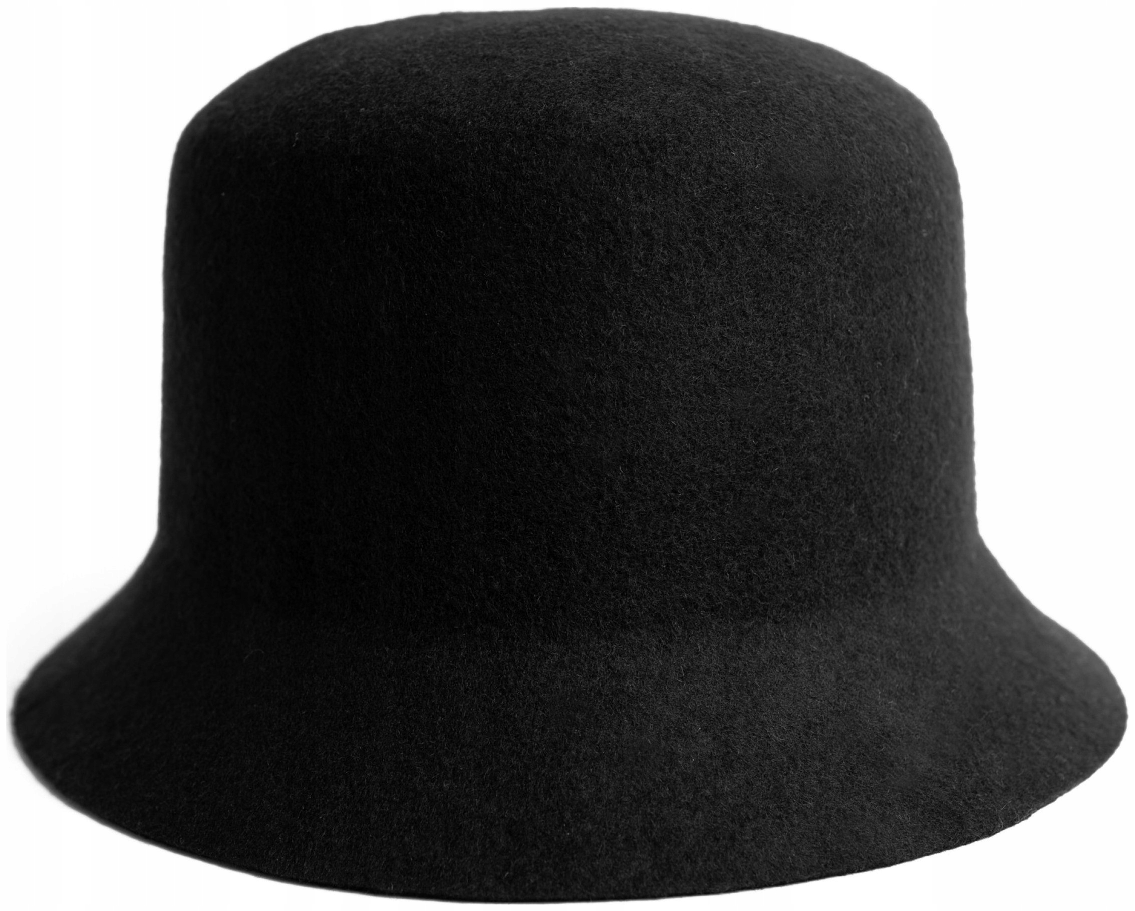 Elegantní plstěný klobouk Bethy klasický dámský vlněný, černý