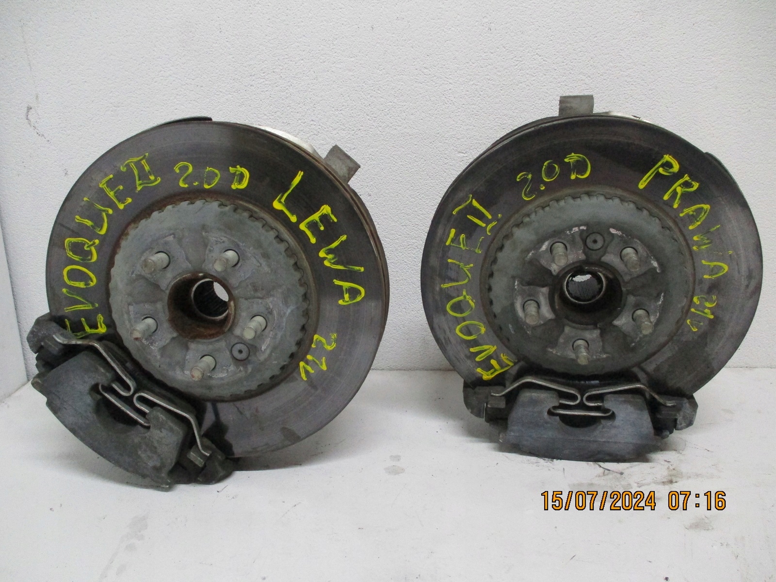 swing RANGE ROVER EVOQUE II 2,0d left right front