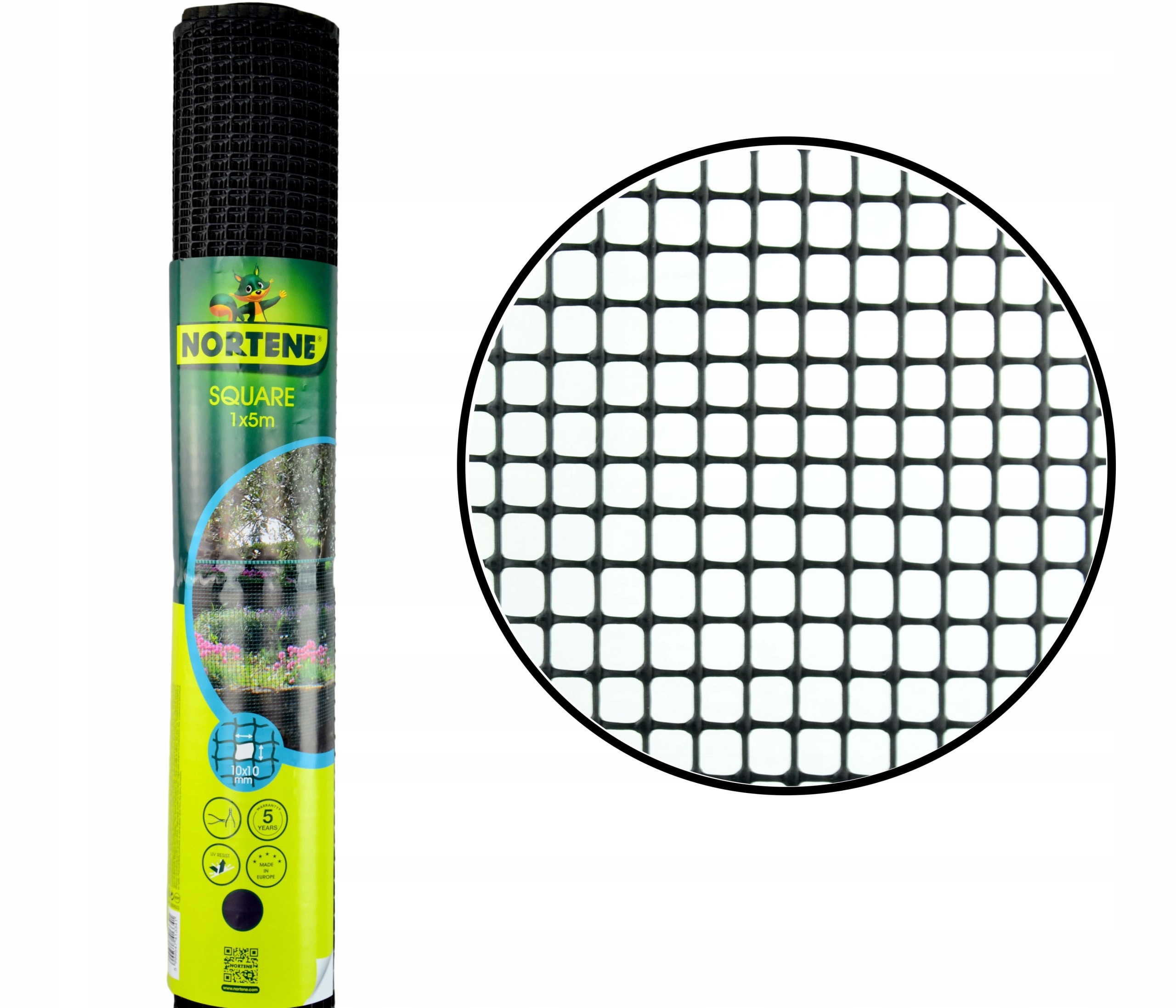 

Siatka Plastikowa Antracyt 100cm 5m oczko 10x10mm