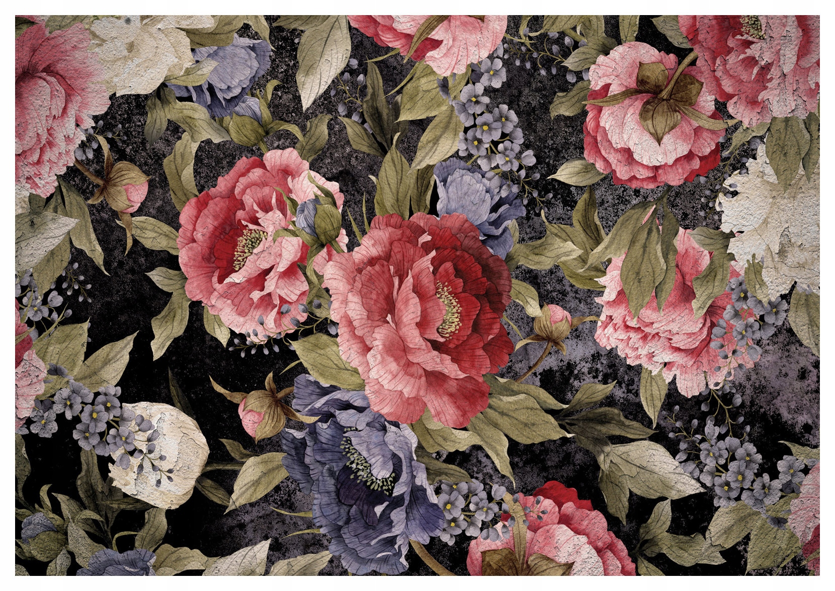 Fototapeta Růžové květy na tmavém pozadí 254x184 Elegance a styl lepidlo