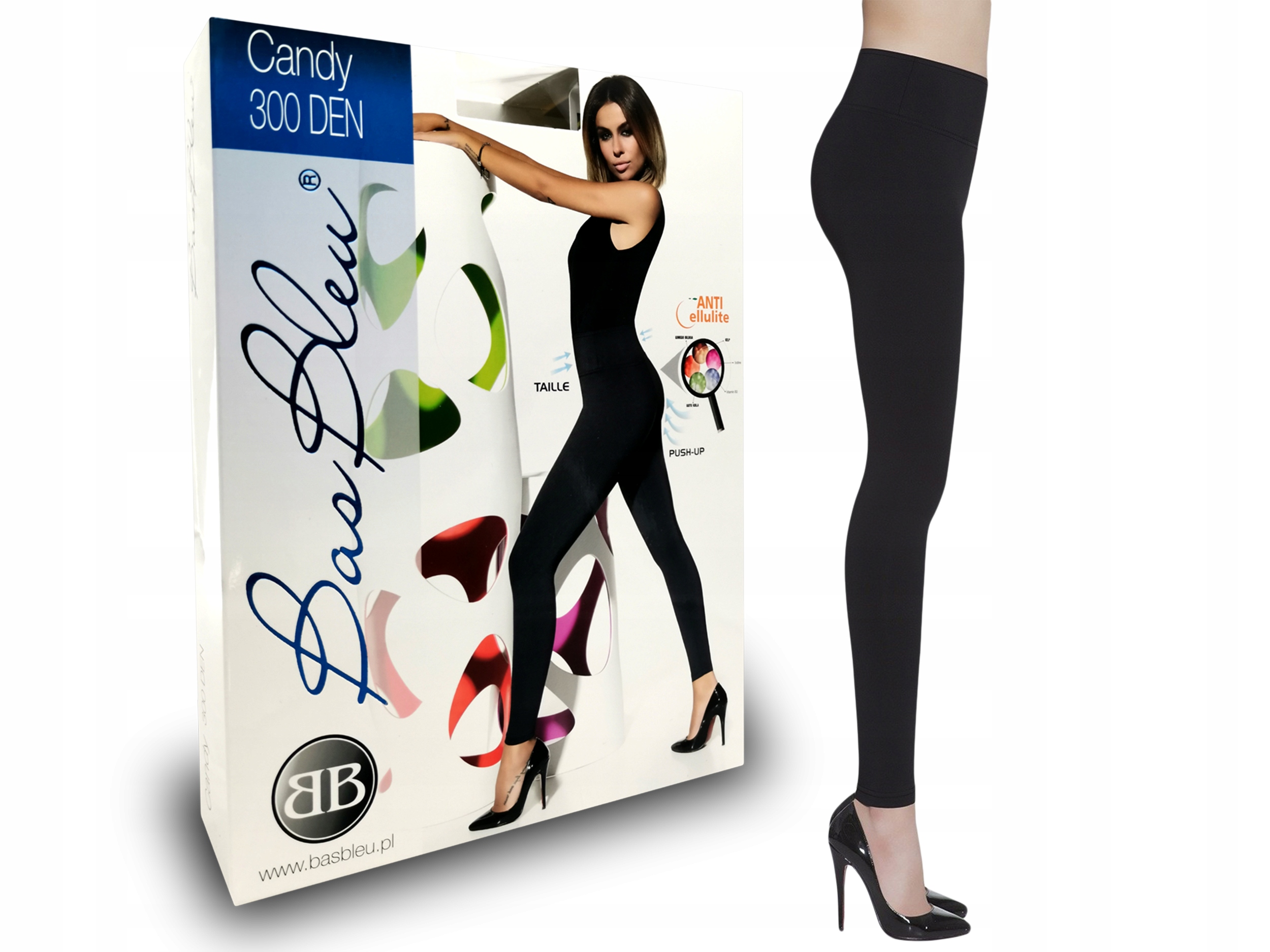 

Bas Bleu Candy Leginsy Push Up Antycellulitowe M