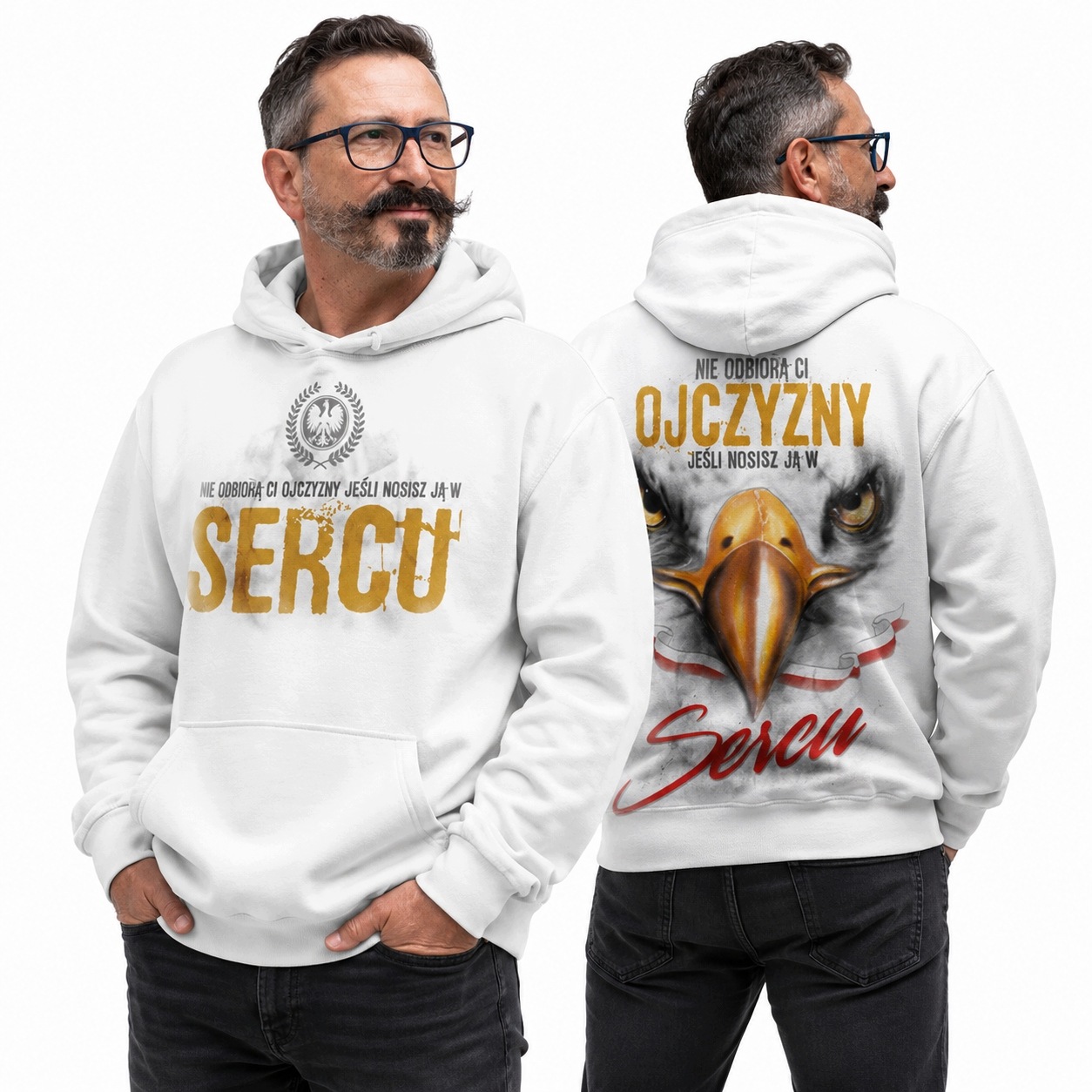 Mikina s kapucí vám nebude brát vlast vel. XL