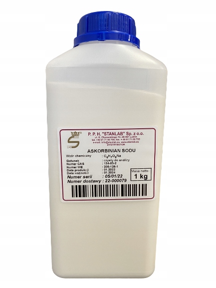 

Askorbinian Sodu Stanlab 1kg Witamina C Czda 1000g