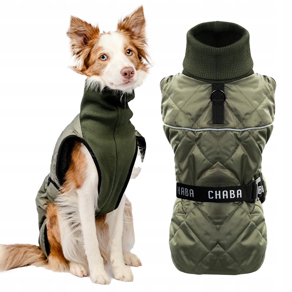 Levně Zimní kabátek pro psa Vogue Teplá bunda, oblečení pro psa, velikost 2XL, zelená