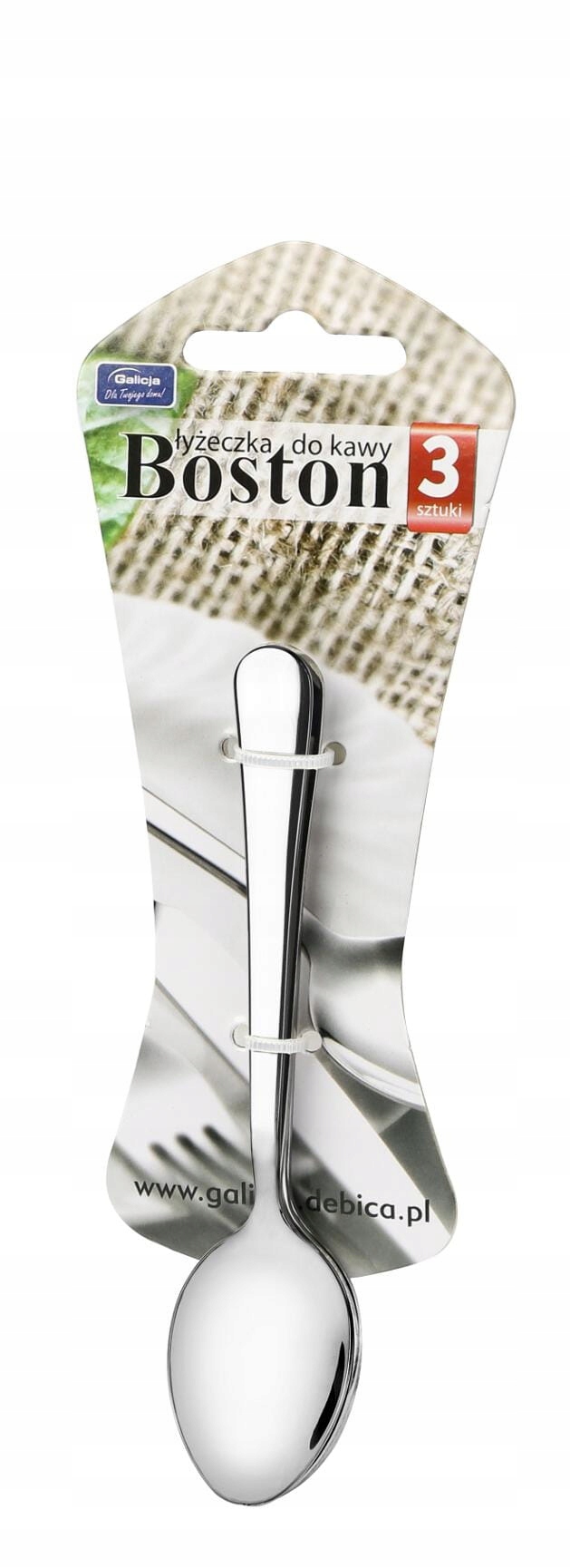 

Kpl. 3 łyżeczek Boston do kawy ze stali