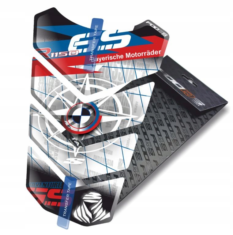 Tank-pad od firmy Fooqs pro Bmw R-1150-GS Adventure Modrý Červený