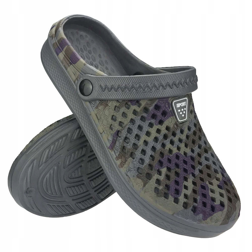 

Chodaki piankowe kroksy Sport Camo Szare 44