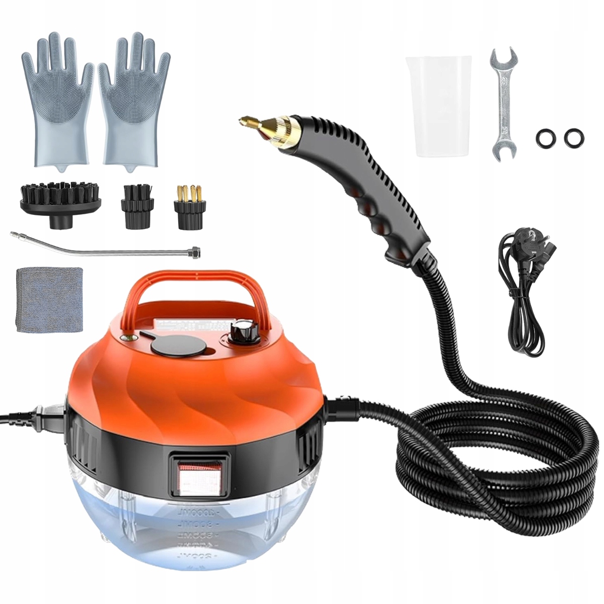 Parní Čistič Domácí Čistič Vysavač 2500 W 1 L S 3 Hlavicemi Kartáčů
