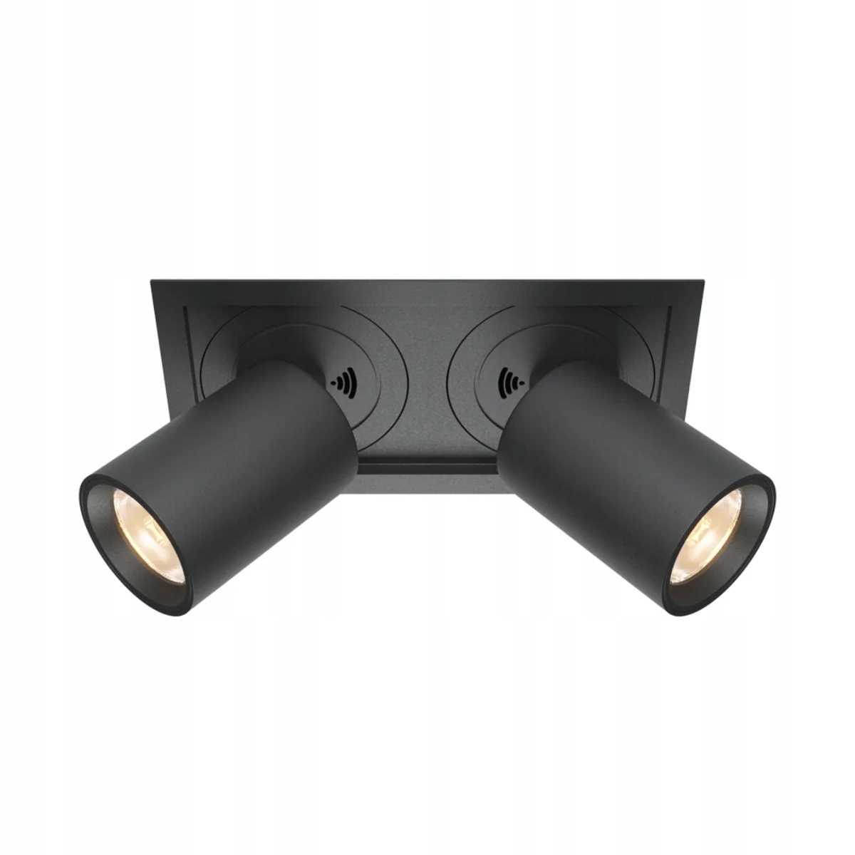 Obdélníkové zapuštěné svítidlo černé, 2 výsuvné Led trubice Maytoni