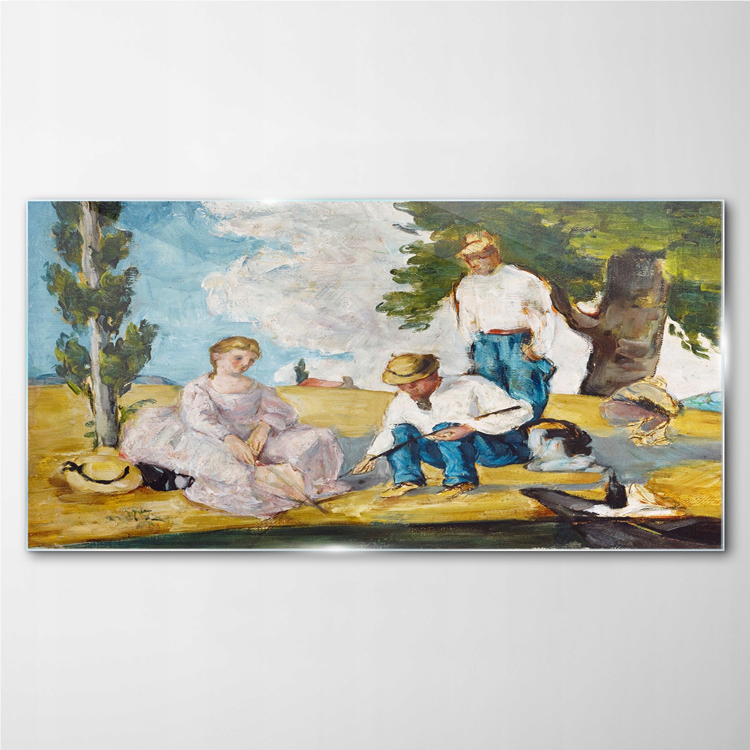 

Obraz szklany na ścianę Piknik las postacie 140x70