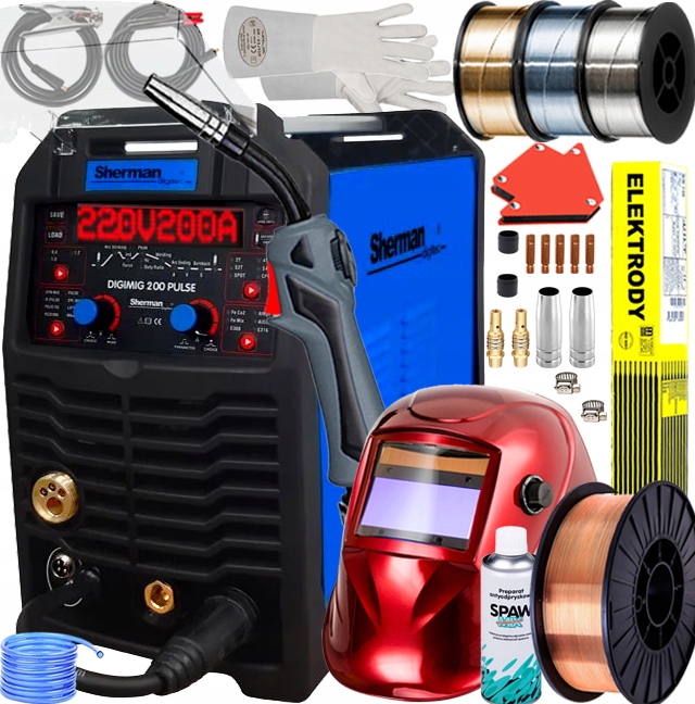 Svářecí poloautomat Sherman Mma Tig 200A Vrd 4T