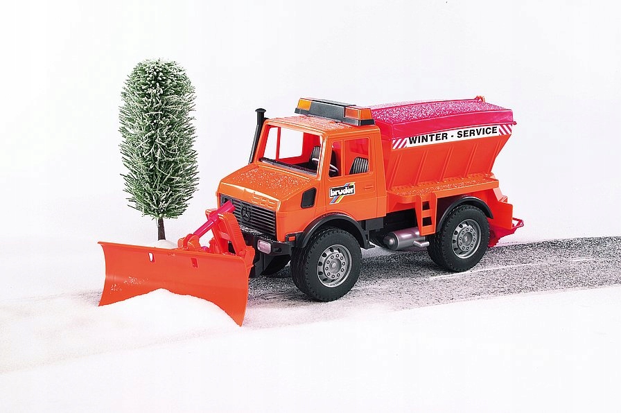 BRUDER 02572 Samochód Unimog pług Model 02572