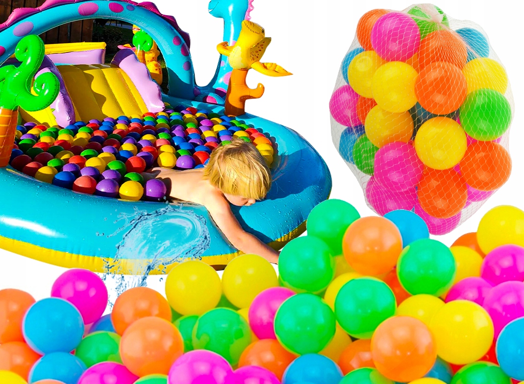 PIŁECZKI DO BASENU WODNGO PLACU ZABAW ATEST 50szt