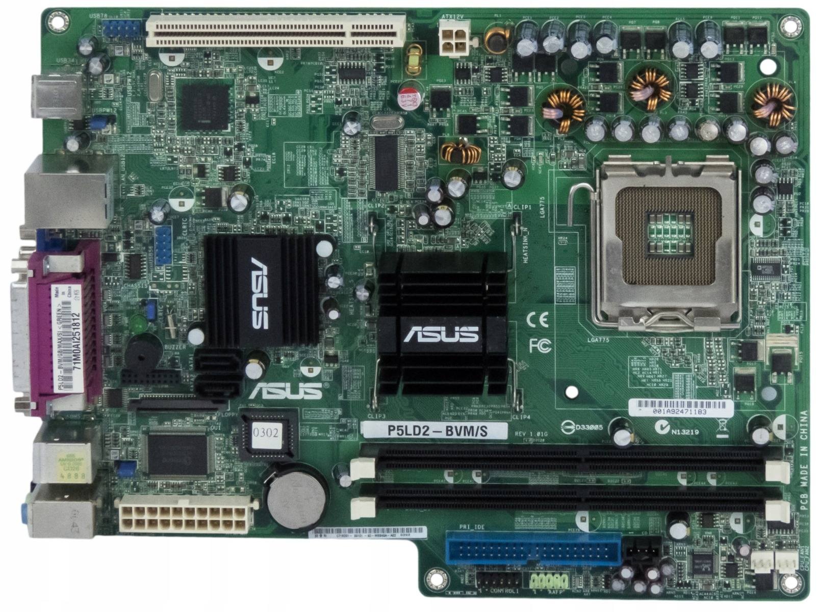 Asus P5LD2-BVM/S Socket 775 DDR2 Btx