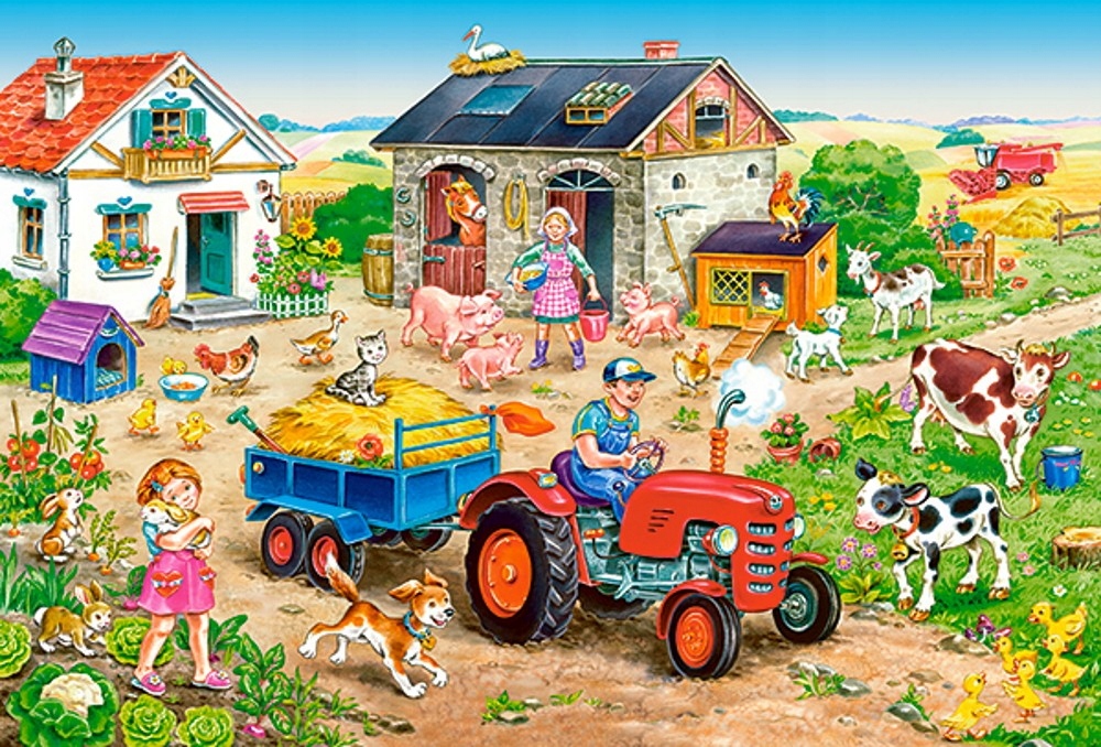 

Puzzle Maxi 40 El Życie Na Wsi Farma Castorland